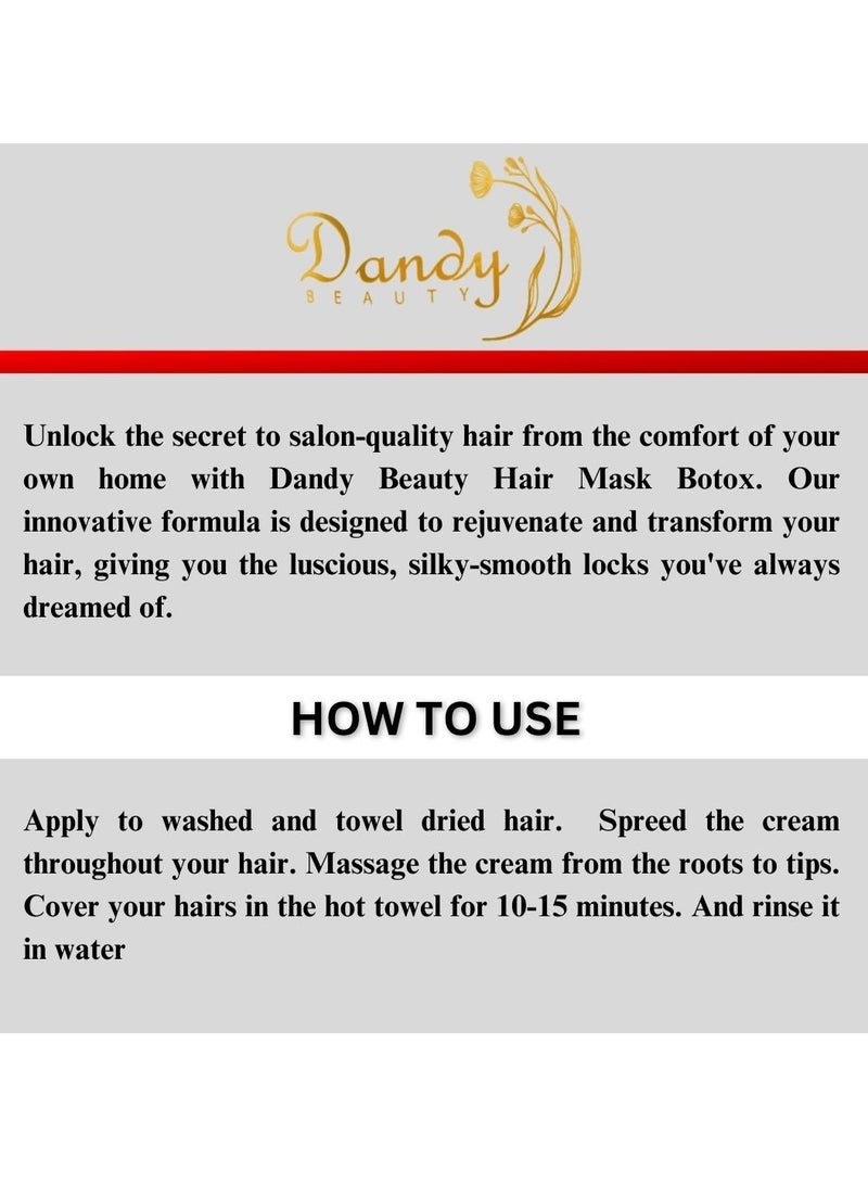 Dandy Beauty Hair Mask Protein 1000g Deep conditioning and repair treatment for smooth, hydrated hair, complete hair recovery - Image 3