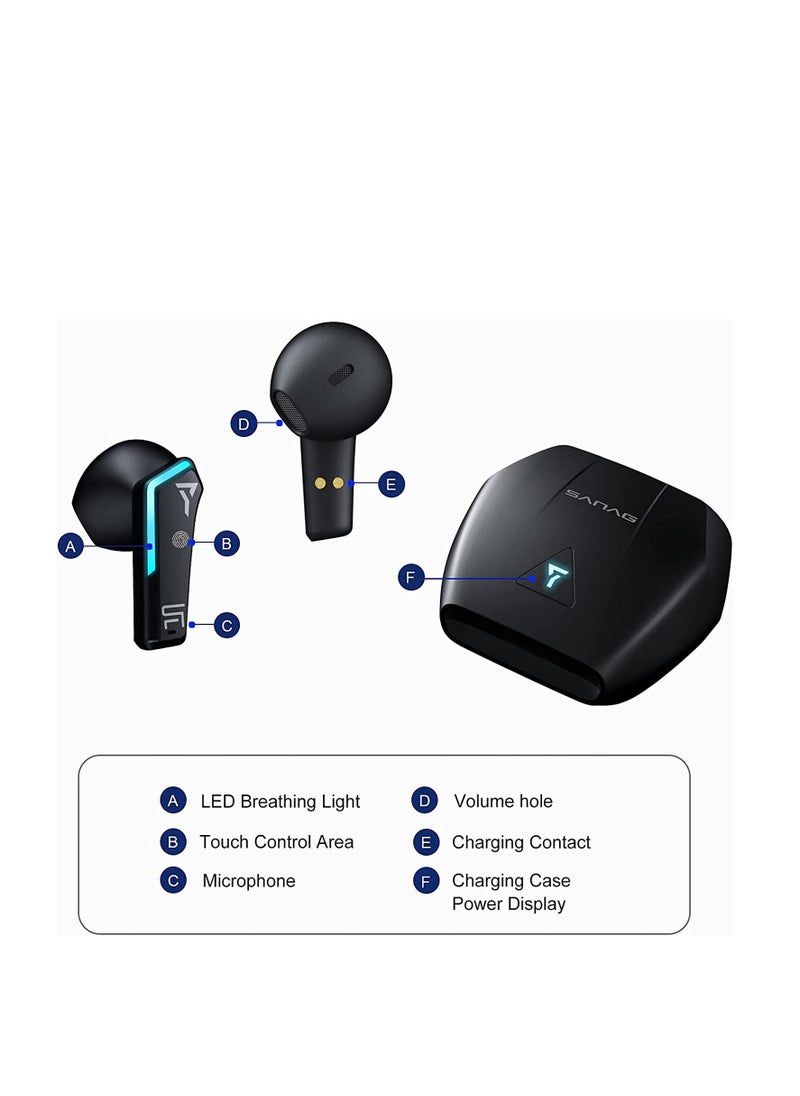 sanag - X Pro Headset Gamer Wireless Bluetooth Earphones TWS Gaming Headphone Low Latency Earbuds With Microphone Hand Free - Image 1