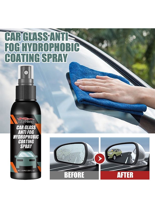 RAYHONG Car Glass Anti Fog Hydrophobic Coating Spray, Waterproof Anti Fog Spray, Automobile Glass Anti Fog Spray, Anti Fog Car Glass Cleaner, Anti Fog Spray for Glasses, Car Glass Antifog Hydrophobic Coating Spray 100ml - Image 2