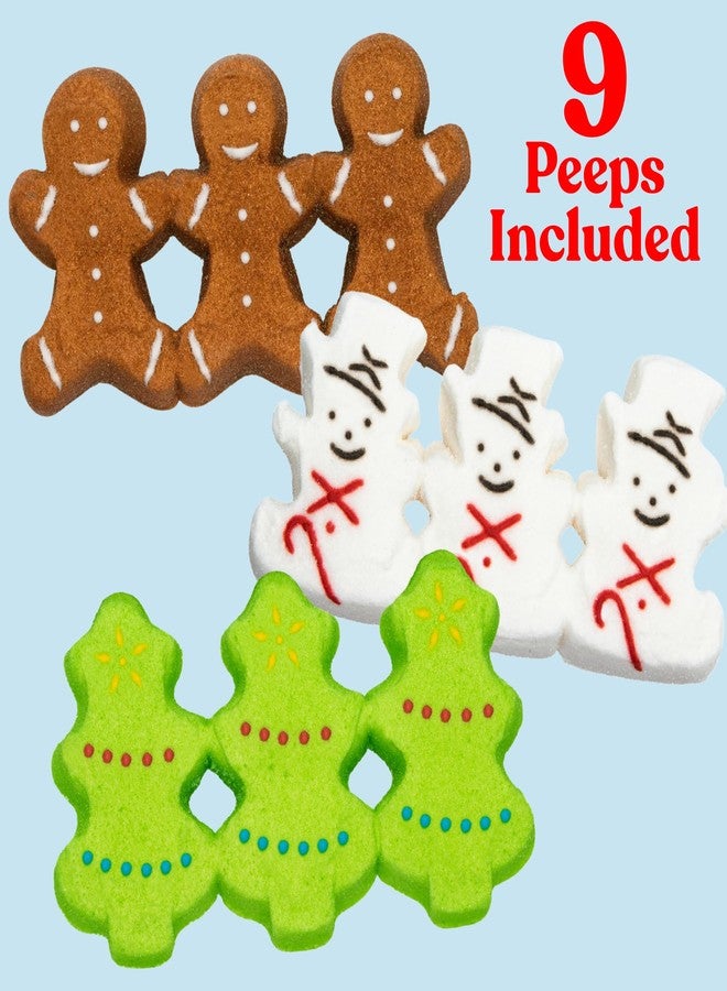 Peeps Christmas Variety Pack Peeps with Snow Men, Trees, and Gingerbread Men - Image 4