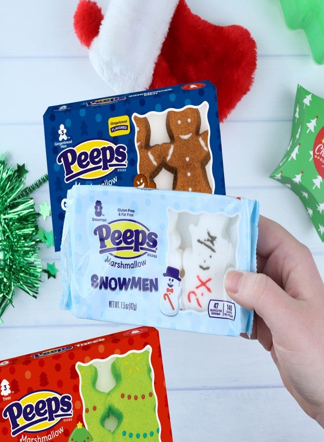 Peeps Christmas Variety Pack Peeps with Snow Men, Trees, and Gingerbread Men - Image 5