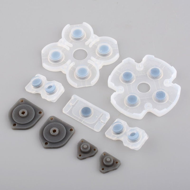 1 Set Silicone Conductive Rubber Pads for PS4 Controller Buttons Repair Replacement Part