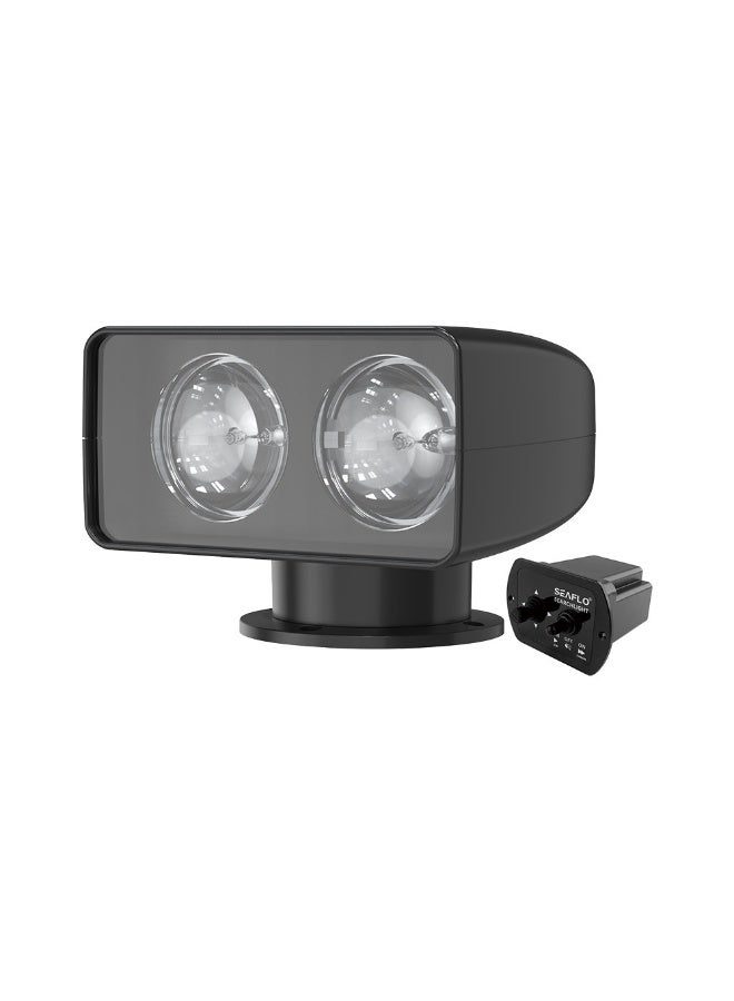 SEAFLO 100W Remote Control Halogen Marine Searchlight 200000cd IP65 12V 24V - Image 1
