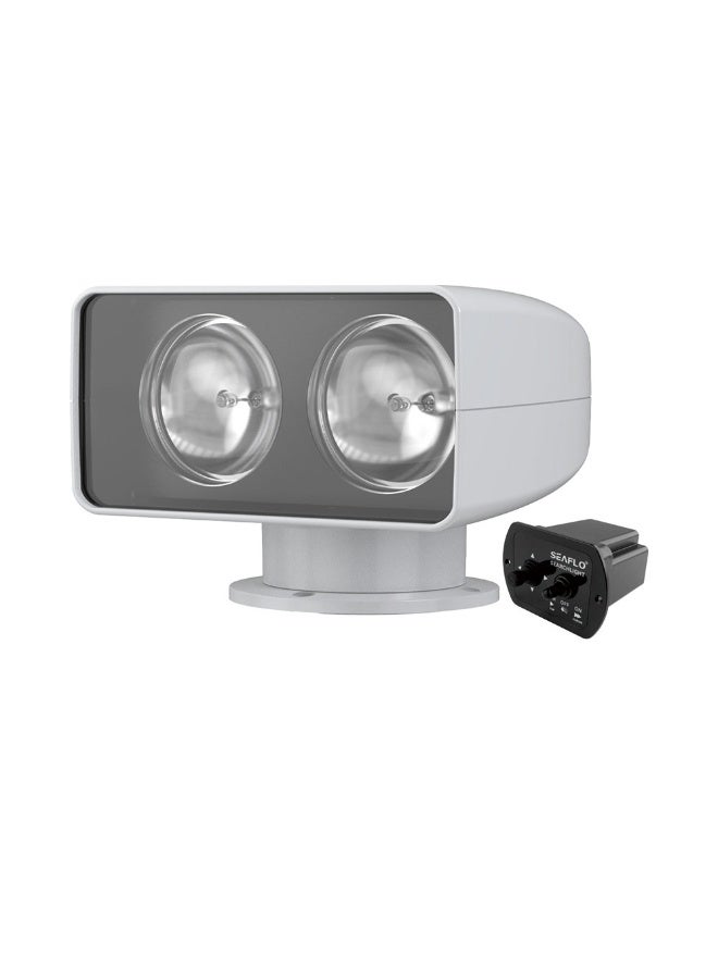 SEAFLO 100W Remote Control Halogen Marine Searchlight 200000cd IP65 12V 24V - Image 2