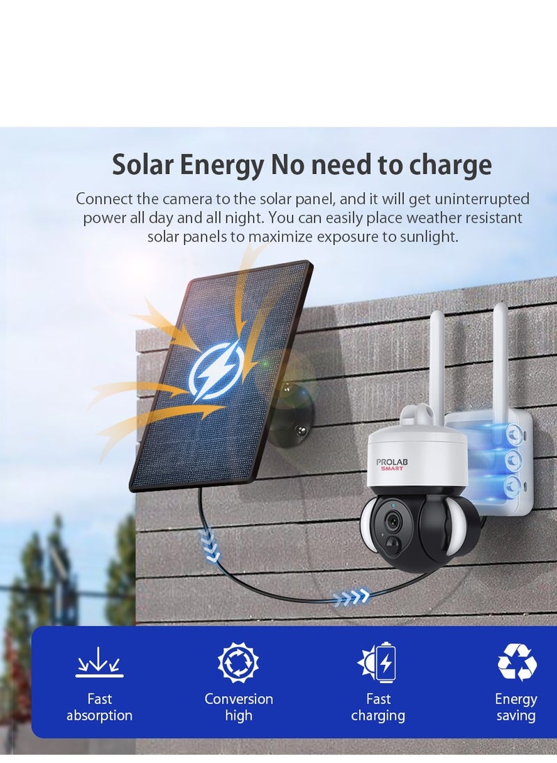 PROLAB solar camera outdoor 4g sim card new tesla panel ,dustproof and water proof , for you home, villas , farms ,hospital and outdoor security  - Image 3