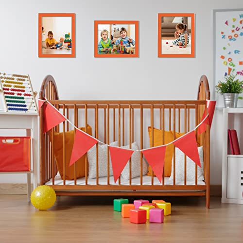 CORE ART 5x7 Orange Picture Frames, 5 by 7 Colorful Photo Frame with HD Plexiglass, Wall or Tabletop Display, Set of 2 - Image 3