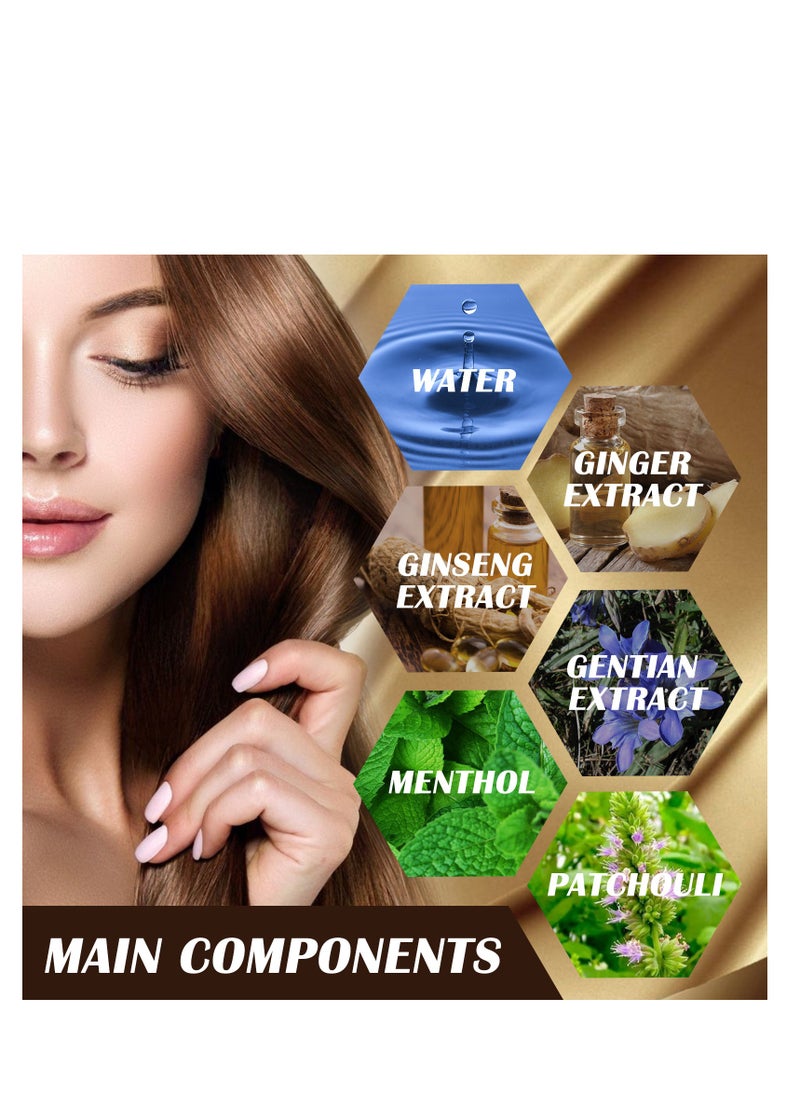 OUHOE - Hair Growth Serum Spray, Ginger Hair Spray for Hair Loss and Regrowth, Anti Hair Loss Essence, Ginger Hair Growth Oil for Baldness, Thin Hair, Fast Growth, Hair Follicle Repair, for Men and Women 20ml - Image 1