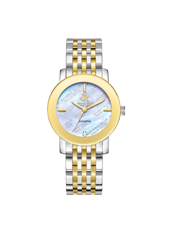 BEVERLY HILLS POLO CLUB - Women Analog Mother of Pearl Dial Watch - BP3670C.220 - Image 1