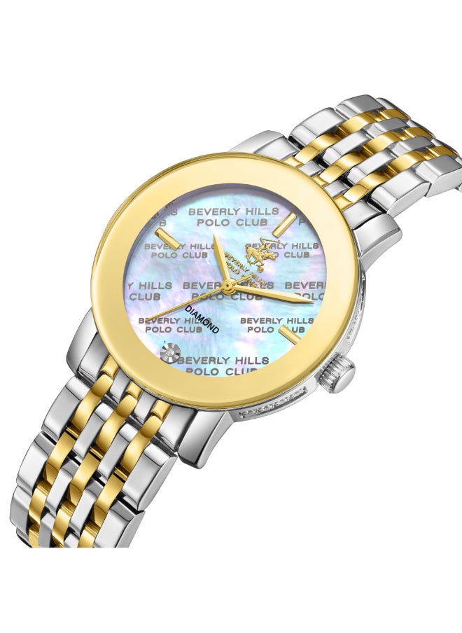 BEVERLY HILLS POLO CLUB - Women Analog Mother of Pearl Dial Watch - BP3670C.220 - Image 1