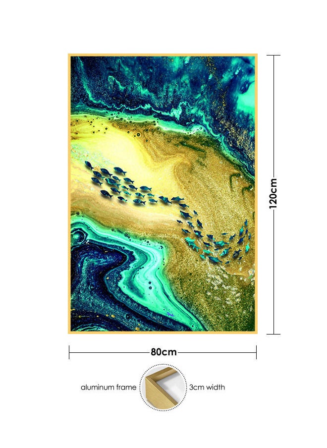 AIWANTO Abstract Crystal Porcelain Decorative Wall Painting  - Image 2