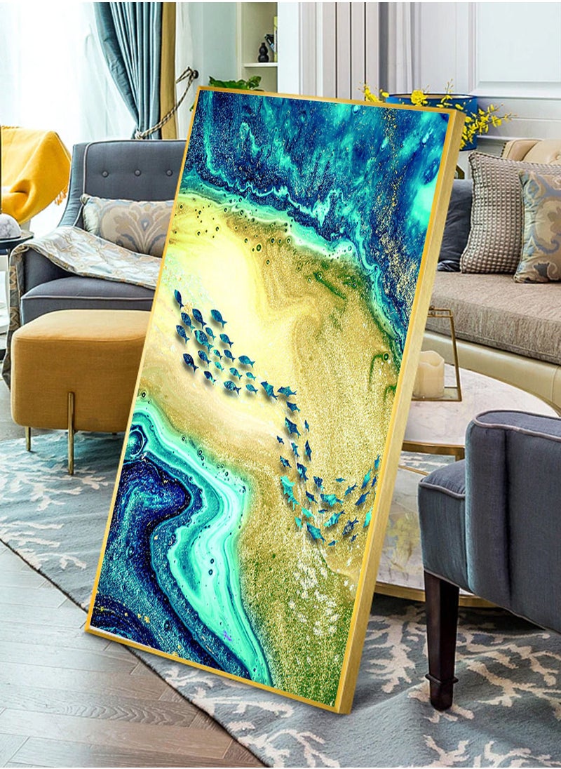 AIWANTO Abstract Crystal Porcelain Decorative Wall Painting  - Image 5