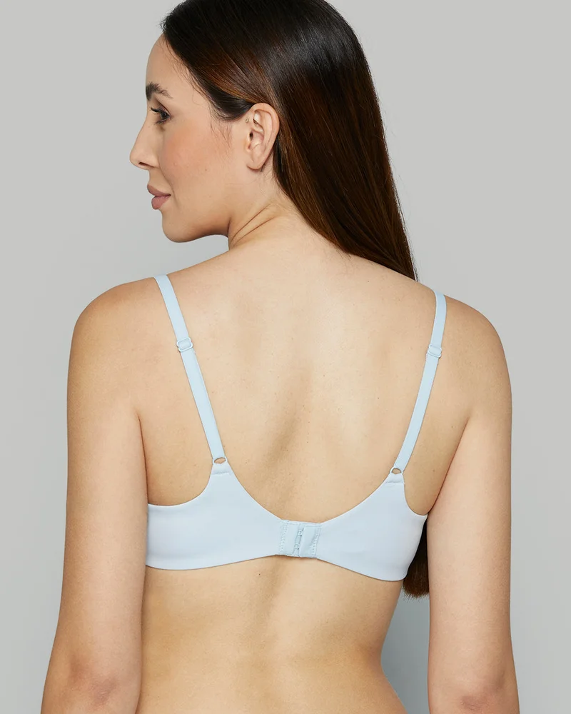 Isla & Evie Isla & Evie Blue Bra Push Up Rib