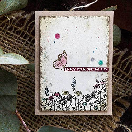 NVZBL 18pcs Butterflies Clear Stamps Butterfly Lace Pattern Transparent Seal Stamps for Holiday Card Making Decoration and DIY Scrapbooking Album DIY Crafts - Image 4