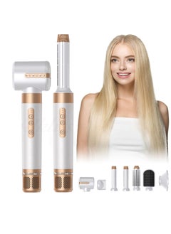 General High-speed seven-in-one hot air comb automatic adsorption curling iron straight curling dual-purpose high-speed hair dryer styling hair dryer  - Image 1