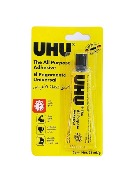 All Purpose Adhesive, The Tried And Tested Universal Glue For Almost All Gluing Cases Like Crafts And Repair, Tube, 35 ml, Transparent