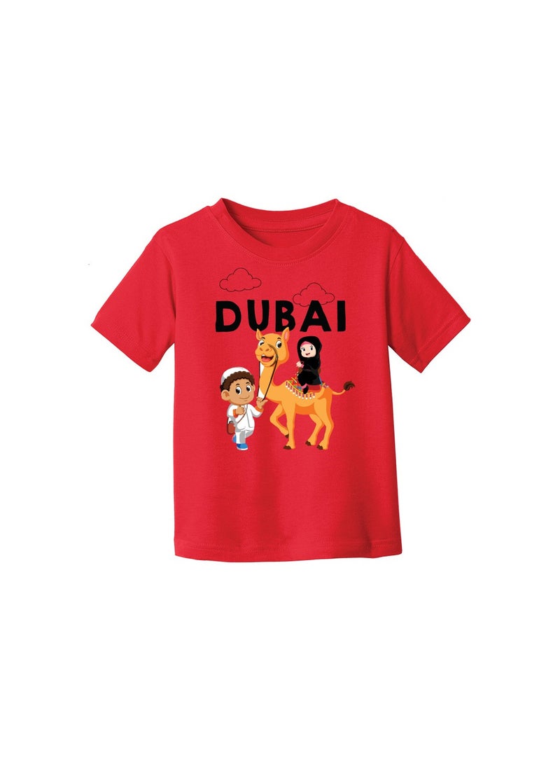 Dubai Design Printed Girls Souvenir T-Shirt for Kids - Image 3