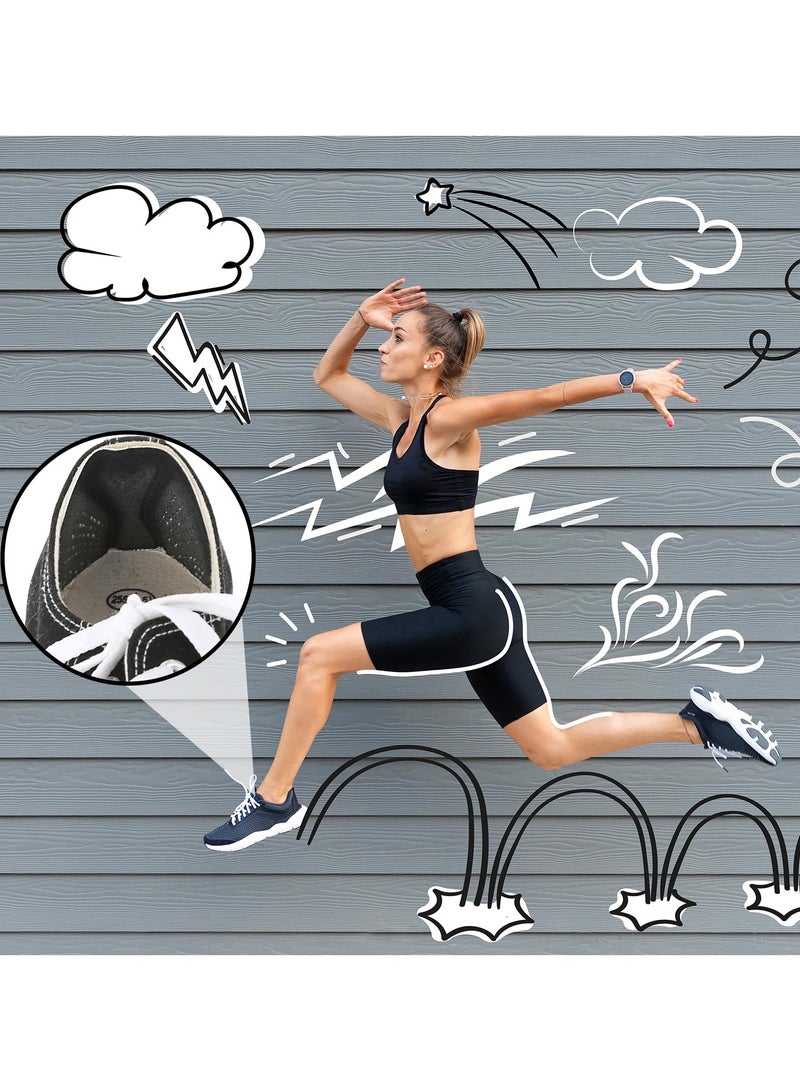 SYOSI 4 Pairs Foamed Cotton Heel Cushions, Adhesive Heel Cushion Inserts, Reusable Back of Heel Grips Pads for Too Big Loose Shoes, for Pain Relief & Tighter Fit Heel Grips for Men Women's Shoes - Image 5