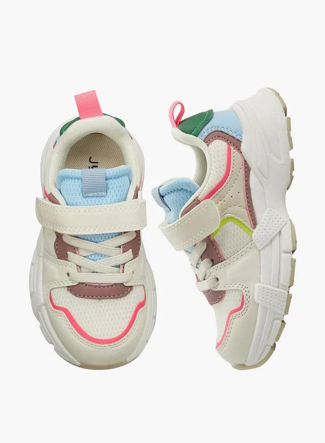 JUNIORS Girls Hook & Loop Ankle Sneakers