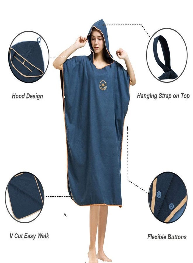 Hiturbo Microfiber Surf Poncho: Wetsuit Hooded Changing Towel - Image 3