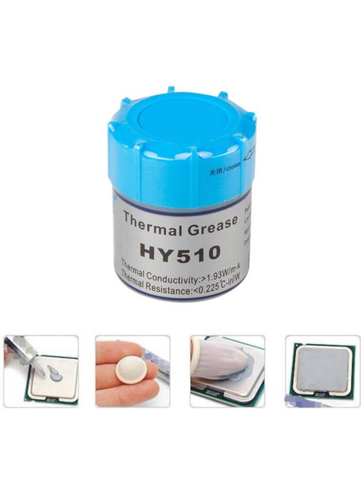 Hy 510 Thermal Paste 10G 1.93W/M-K - CPU GPU Ps4 Ps3 PC Cooling Paste Paste - Silicone Grease - 20GR