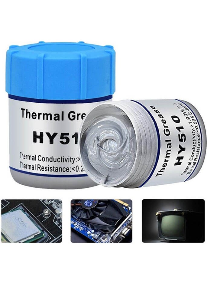 Hy 510 Thermal Paste 10G 1.93W/M-K - CPU GPU Ps4 Ps3 PC Cooling Paste Paste - Silicone Grease - 20GR