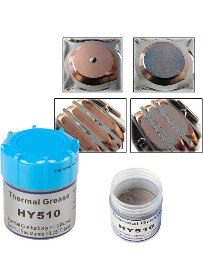 Hy 510 Thermal Paste 10G 1.93W/M-K - CPU GPU Ps4 Ps3 PC Cooling Paste Paste - Silicone Grease - 20GR