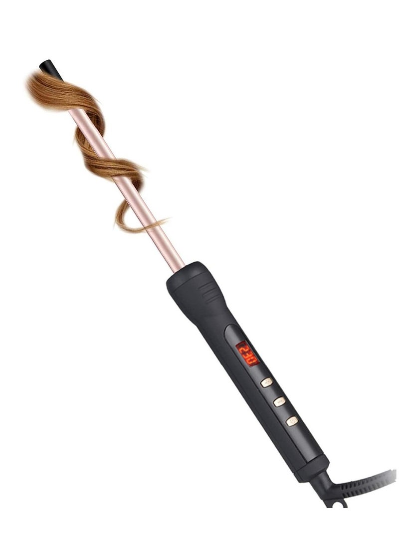 Joyelink 9mm Thin Rod Curler With LCD Display And Adjustable Temperature - Image 1