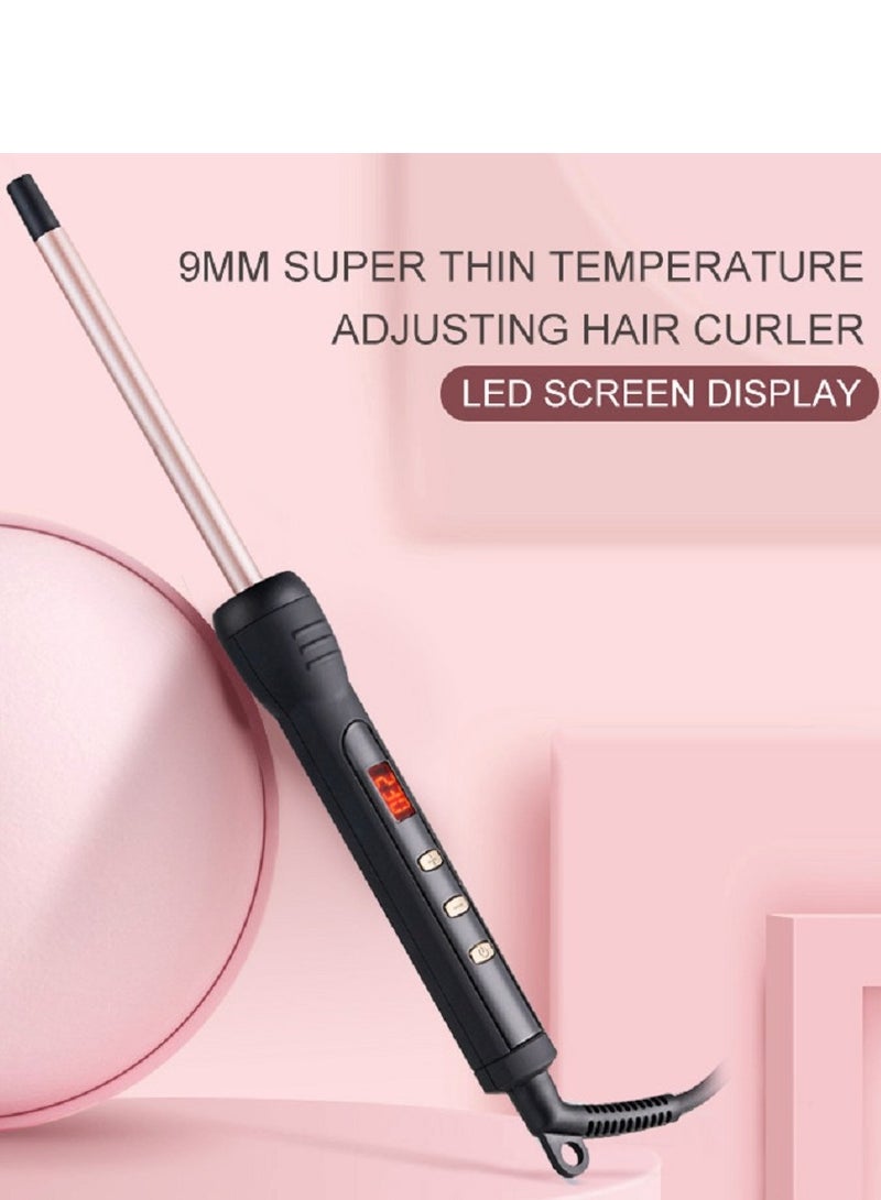 Joyelink 9mm Thin Rod Curler With LCD Display And Adjustable Temperature - Image 4