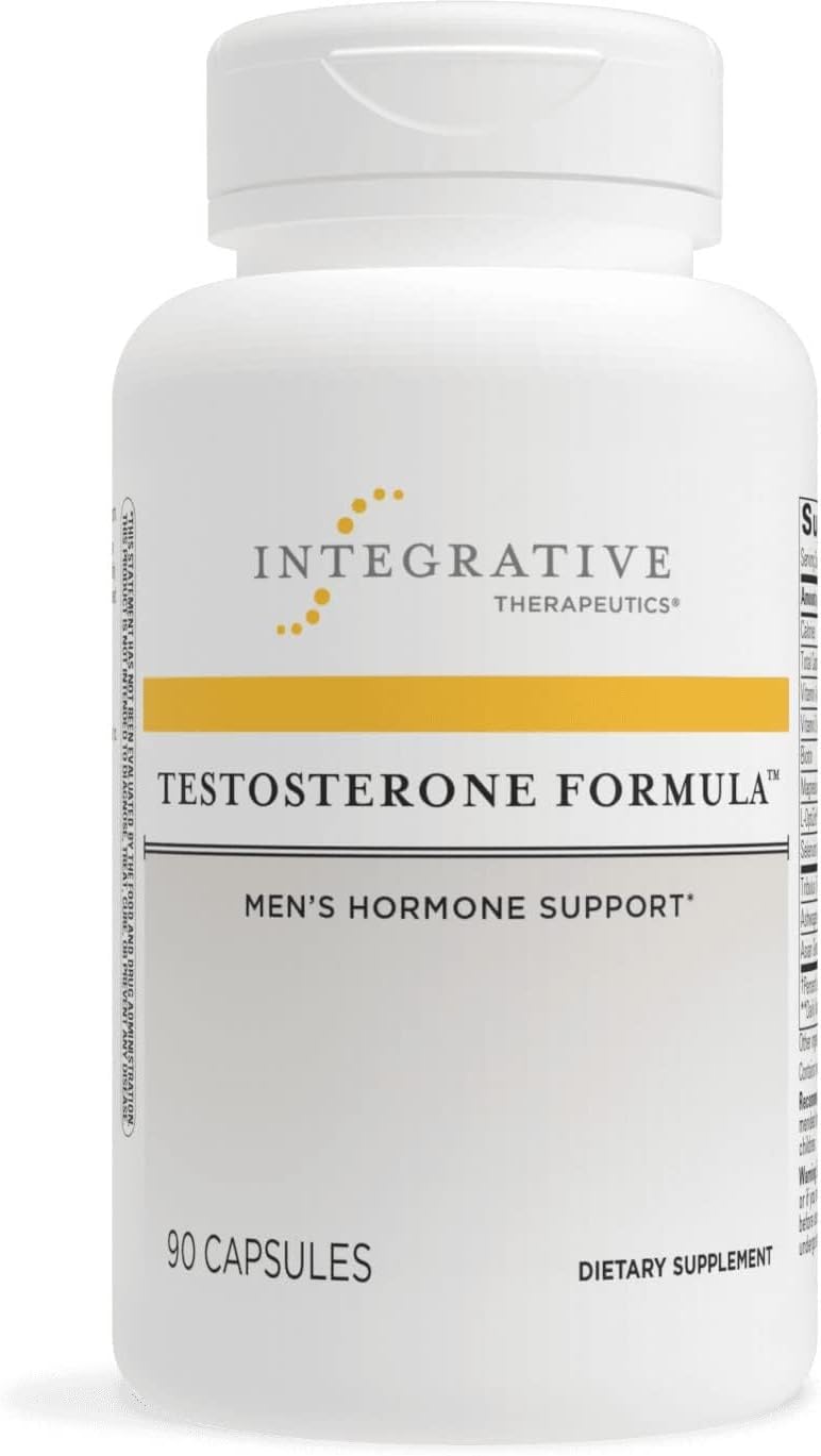 Integrative Therapeutics Testosterone Formula  Testosterone Formula with Ginseng  Tribulus to Support Healthy Testosterone Levels  Male Health Supplement with KSM66 Ashwagandha  90 Capsules - Image 1