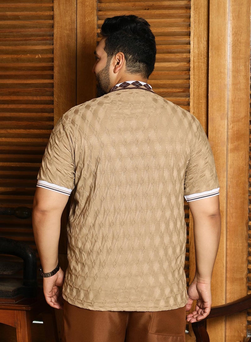 انستافاب بلس تيشيرت بولو رجالي بنقشة الأرجيل الملونة من إنستافاب بلس - Image 5