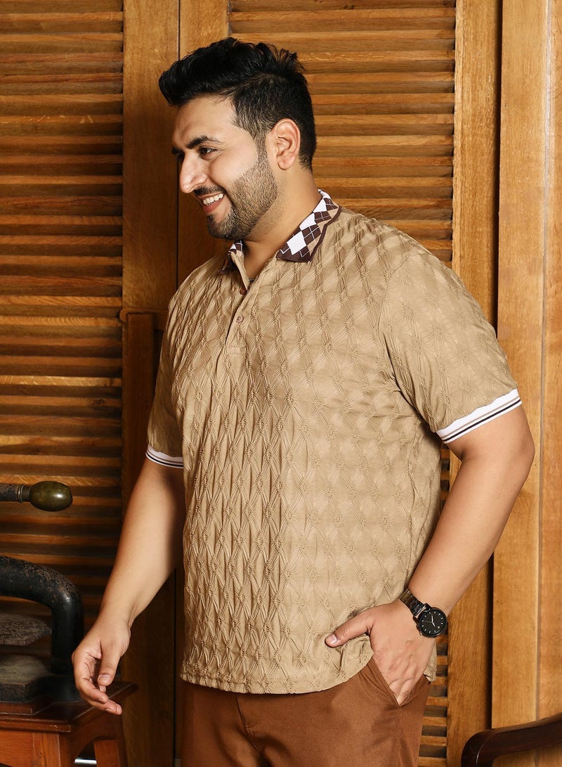 انستافاب بلس تيشيرت بولو رجالي بنقشة الأرجيل الملونة من إنستافاب بلس - Image 3