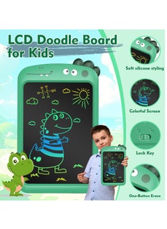 Generic LCD Writing Tablet for Kids 8.5 Inch LCD Toddler Doodle Board Colorful LCD Drawing Tablet for Girls and Boys Educational Learning Toy for Toddlers 3-6 Years Old (Green)  - Image 3