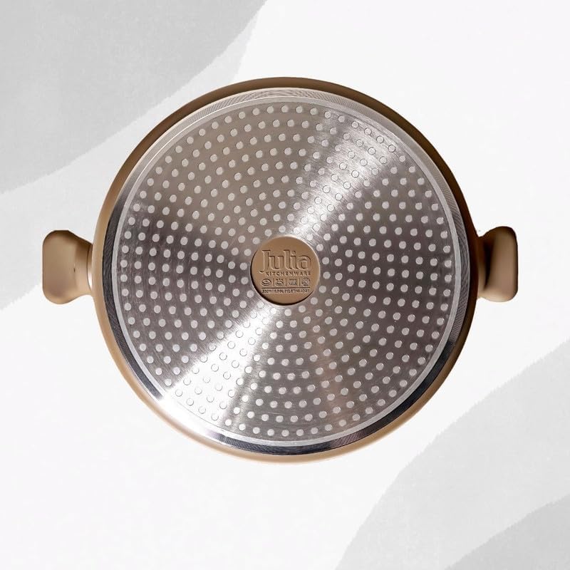 جوليا طقم أواني طهي جوليا إيليت بروف من الجرانيت البني، 7 قطع - Image 3