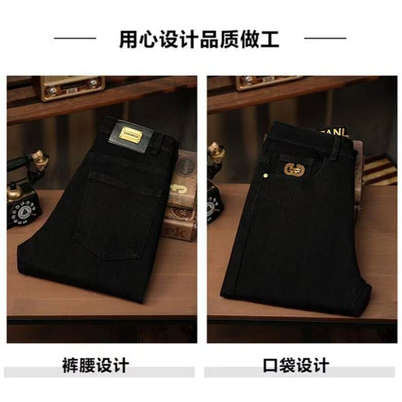 Unisex Classic Denim Jeans Loose Fit Daily Outdoor Wear - Image 4