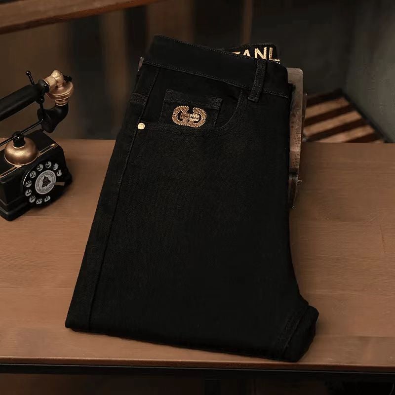 Unisex Classic Denim Jeans Loose Fit Daily Outdoor Wear - Image 1