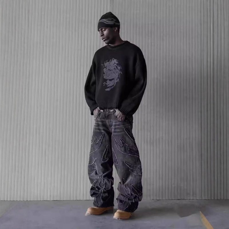 Unisex Casual Daily Denim Jeans - Image 5