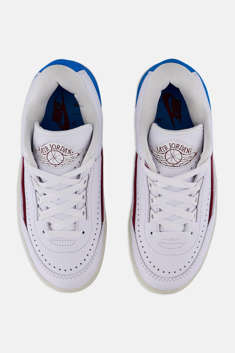 Air Jordan Women 2 Retro Low Lace Up Outdoor Shoes, White  - Image 3