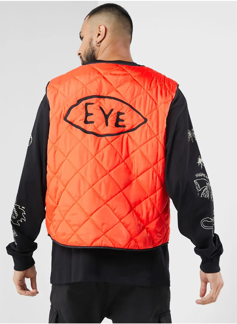 Grimey The Toughest Quilted Vest Jacket