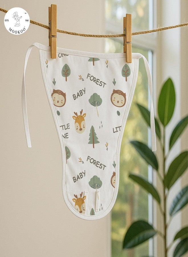 Mookoo Cotton Langots for New Born 0-3 Months | Soft Muslin Baby Nappy | Comfortable Washable Diaper Wrap | 12-Pack | Floral-Bat+Banana-Pumpkin+Cloud-Owl - Image 3