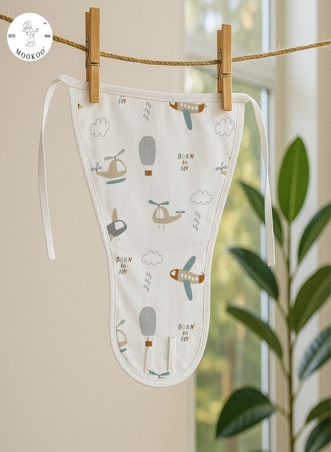 Mookoo Cotton Langots for New Born 0-3 Months | Soft Muslin Baby Nappy | Comfortable Washable Diaper Wrap | 12-Pack | Floral-Bat+Banana-Pumpkin+Cloud-Owl - Image 5