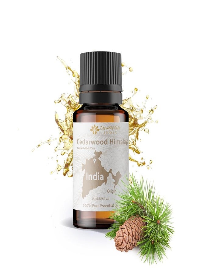 Nature Packaged Cedarwood Essential Oil (Himalayan) - Direct from Hindustan Mint & Agro in India - Essential Oil for Diffusers and Aromatherapy | Pure Therapeutic Grade (15ml) - Image 1