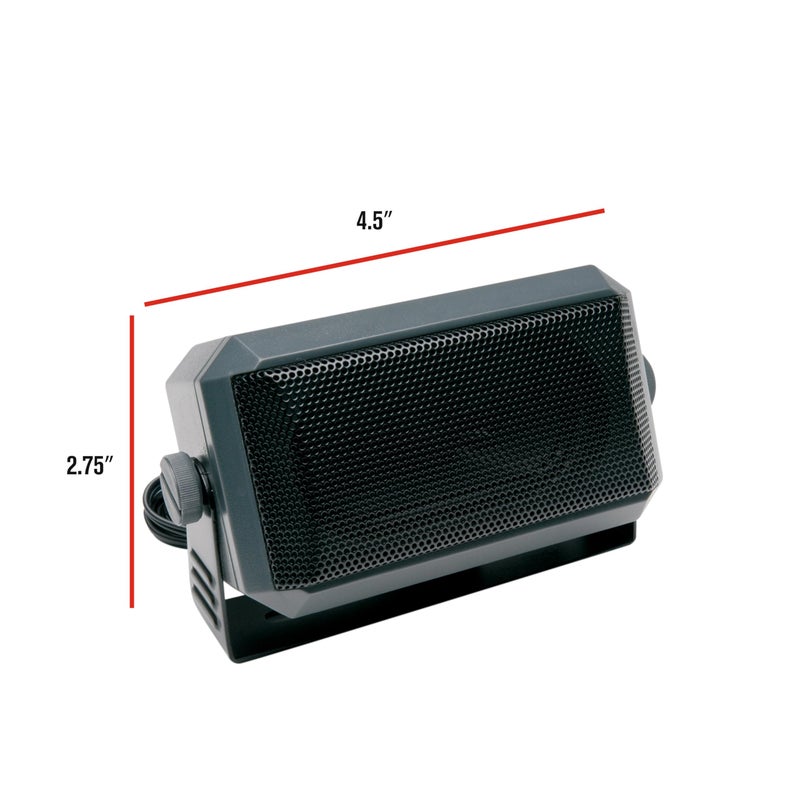 RoadPro RPSP-15 Universal CB Extension Speaker with Swivel Bracket, 2-3/4 x 4-1/2" - Image 2