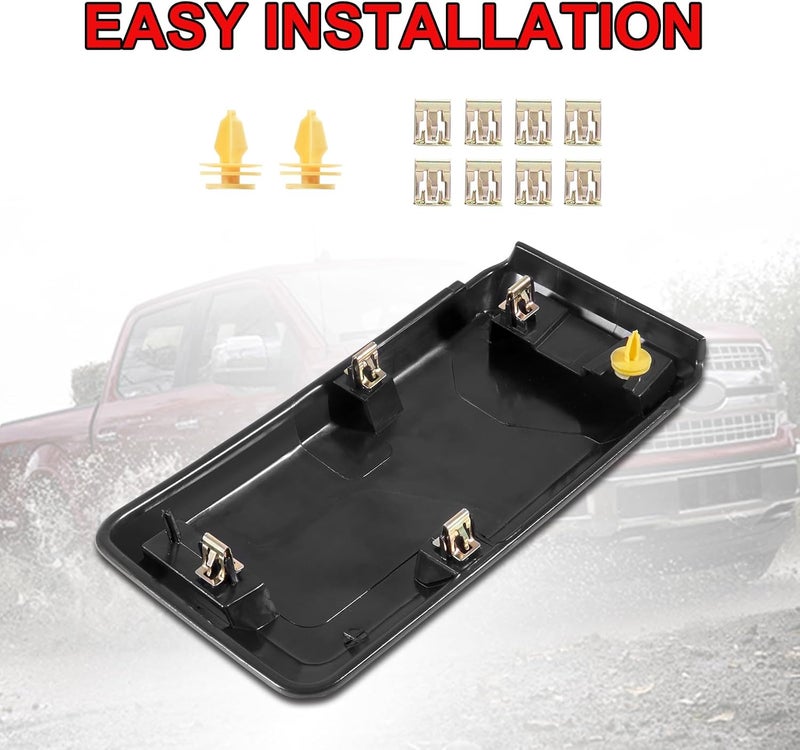 AUTOBABA 2Pcs F150 Front Bumper Guards Pads Cover Insert Cap Compatible with Ford F-150 2018 2019 2020 Replace# JL3Z17E810AB for Front Left Driver & Right Passenger Side (Matte Black) Multiple design variants - Image 4