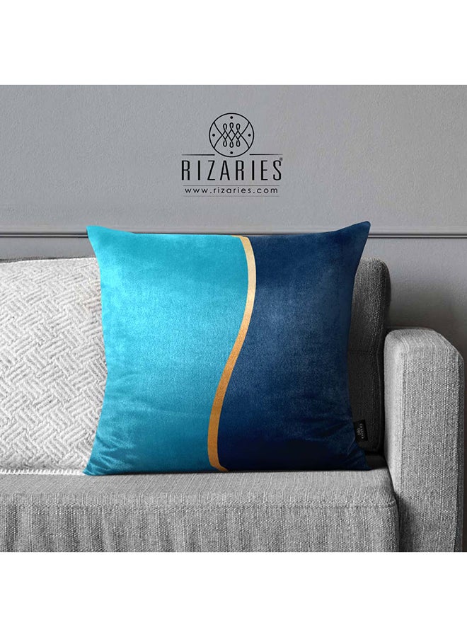 RIZARIES وسادة ناعمة للغاية بظلال اللون الأزرق المخضر - Image 1