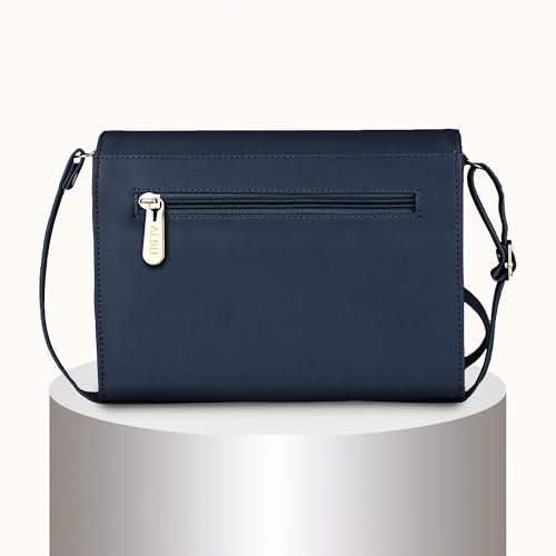 ALSU Women's trendy Sling Bag | handbag | purse | crossbody bag| deattachable straps | adjustable straps |card slots side bag| phone pocket (Blue) - Image 5