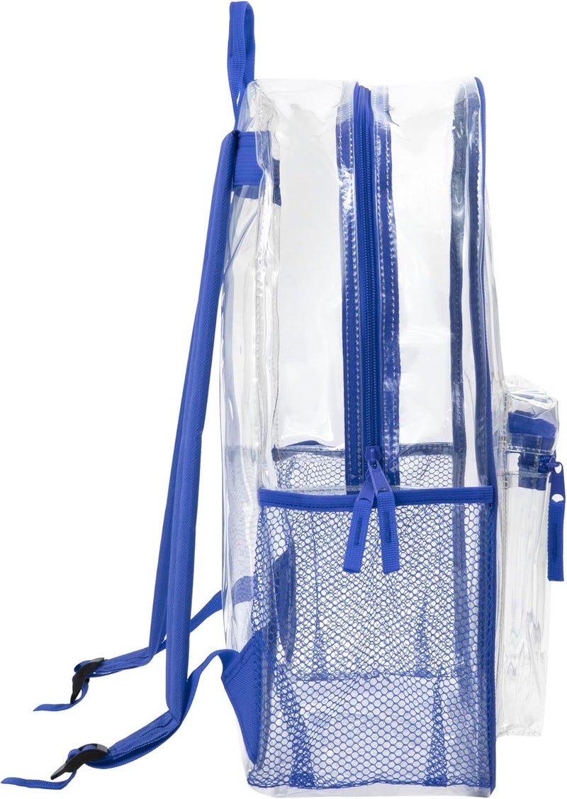 Trailmaker Clear Backpack Heavy Duty with Padded Straps, Side Pockets for Kids, Boys, Girls, School, Stadium Approved Events - Image 4