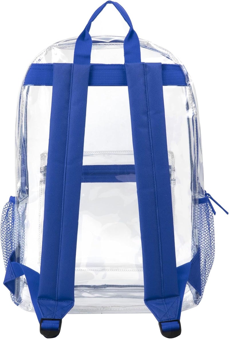 Trailmaker Clear Backpack Heavy Duty with Padded Straps, Side Pockets for Kids, Boys, Girls, School, Stadium Approved Events - Image 5