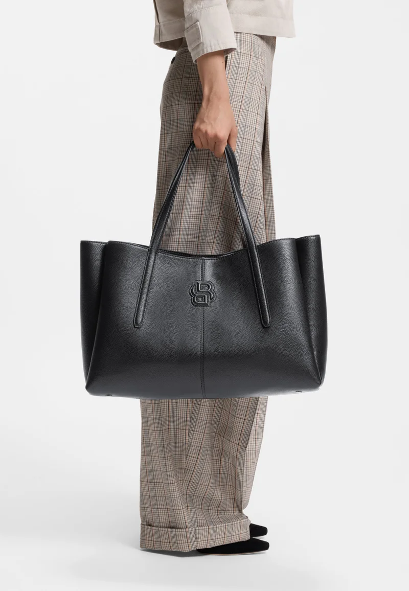 BOSS Tote bag with padded Double B monogram