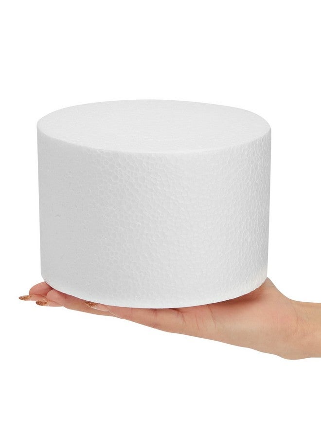 Bright Creations 2 Pack Foam Cake Dummies, 6x4 Inch Dummy Rounds for Decorating, Fake Wedding Cake - Image 5