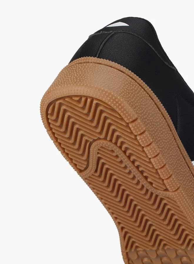 Lee Cooper BLACK Striped Lace-Up Ankle School Sneakers for Women | Best Price UAE
